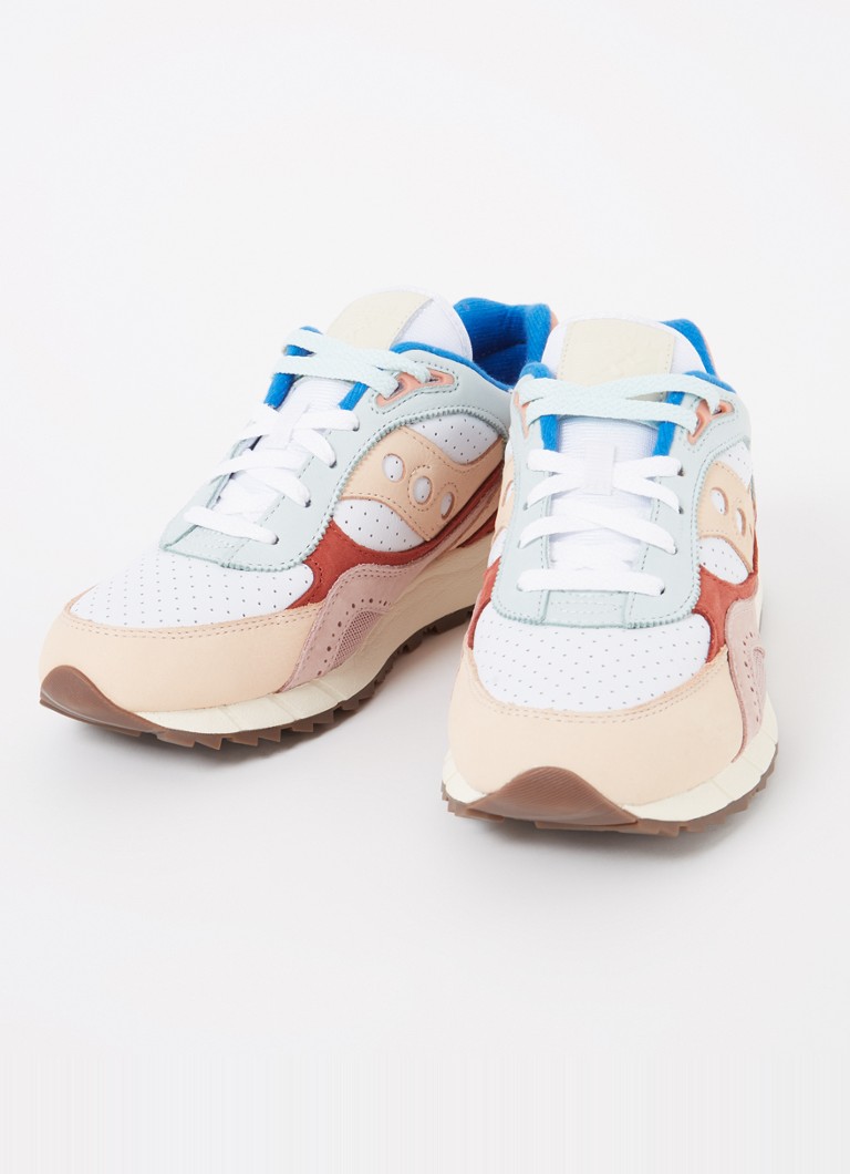 Saucony Shadow 6000 leather sneaker with mesh details