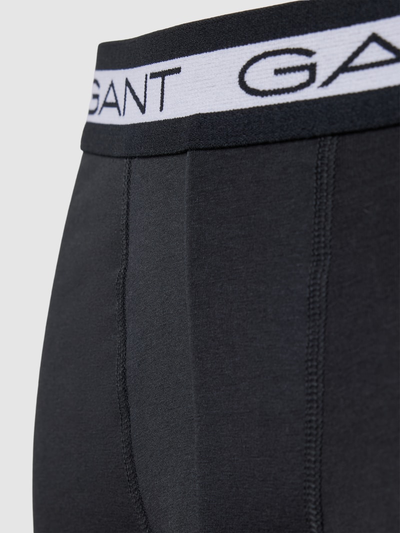 Trunks mit elastischem Logo-Bund im 3er-Pack in schwarz