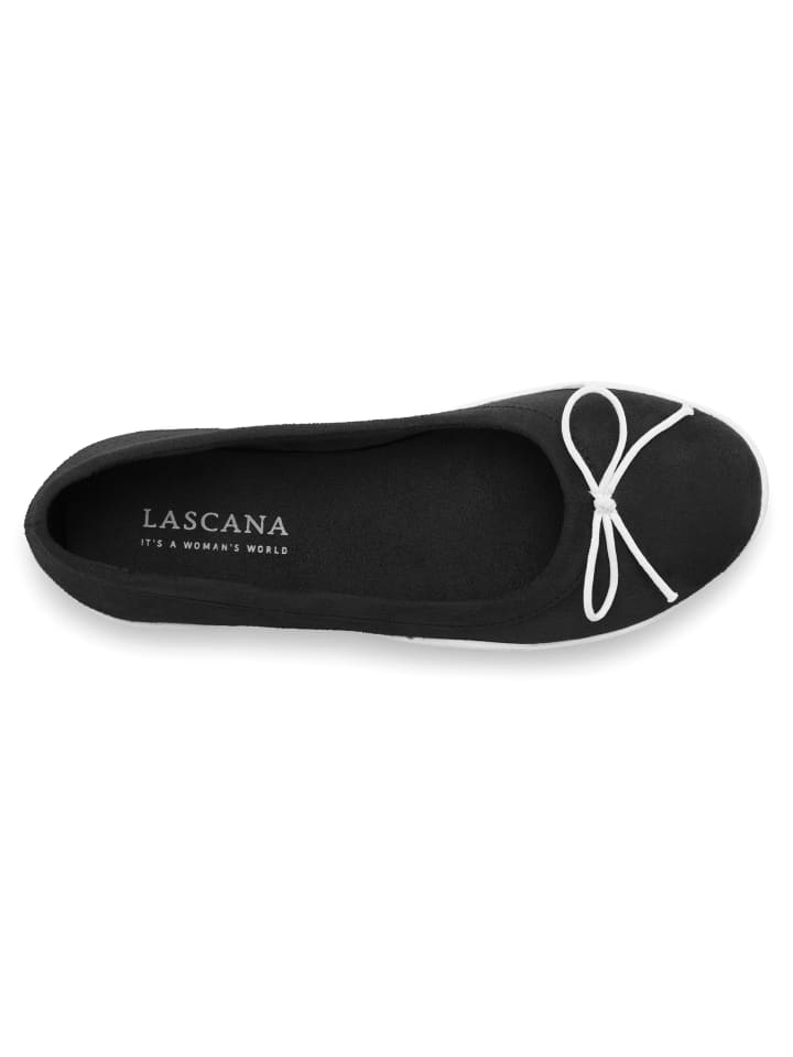 LASCANA Ballerina in schwarz günstig kaufen