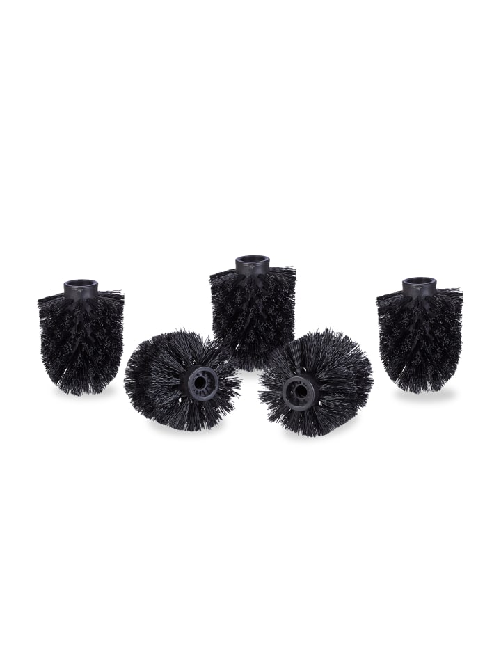 relaxdays 5x Bürstenkopf in Schwarz Gewinde Ø 9,5mm günstig kaufen onesize