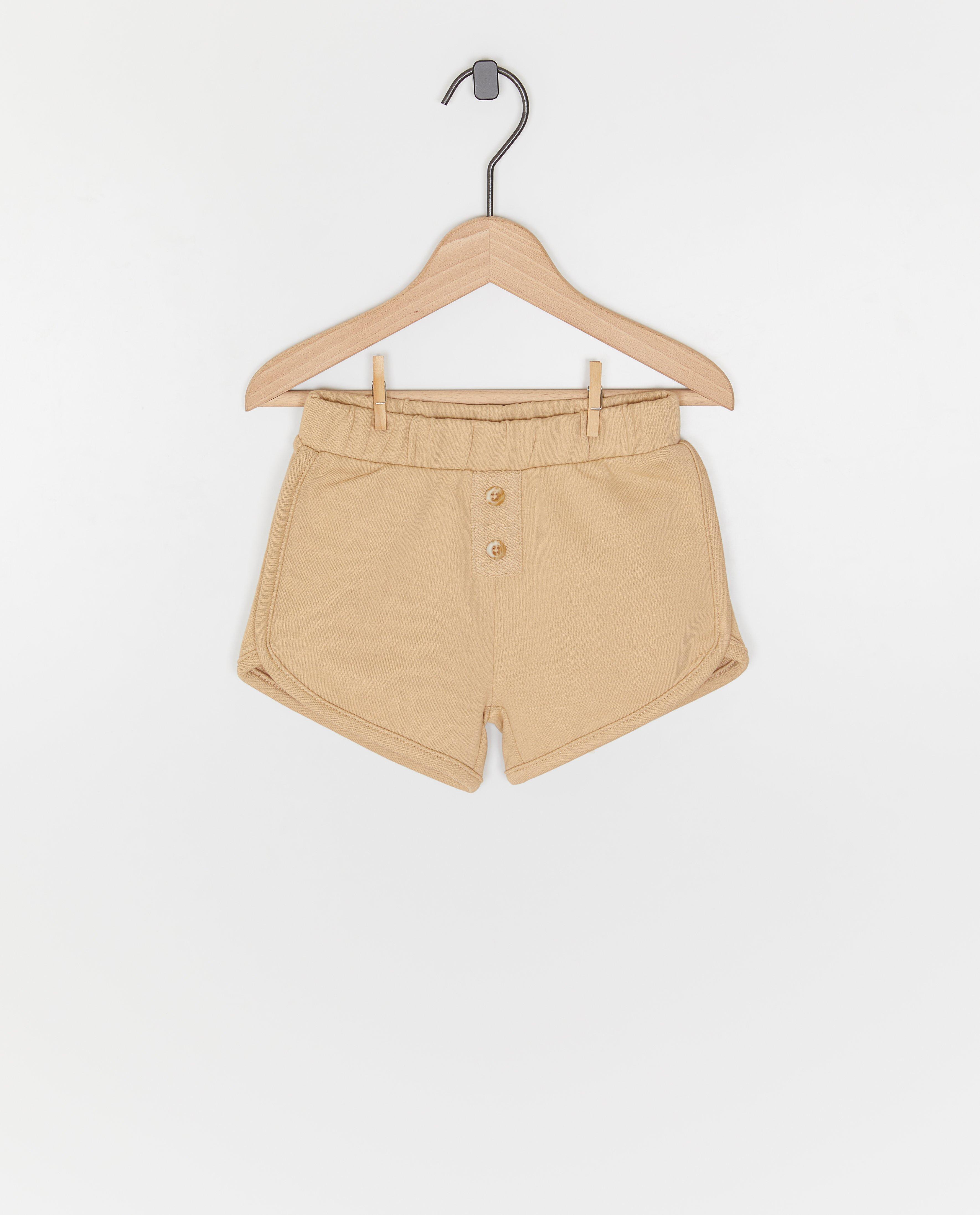 Pantaloni scurți Nanja Massy Unisex maro deschis, bej bebeluș