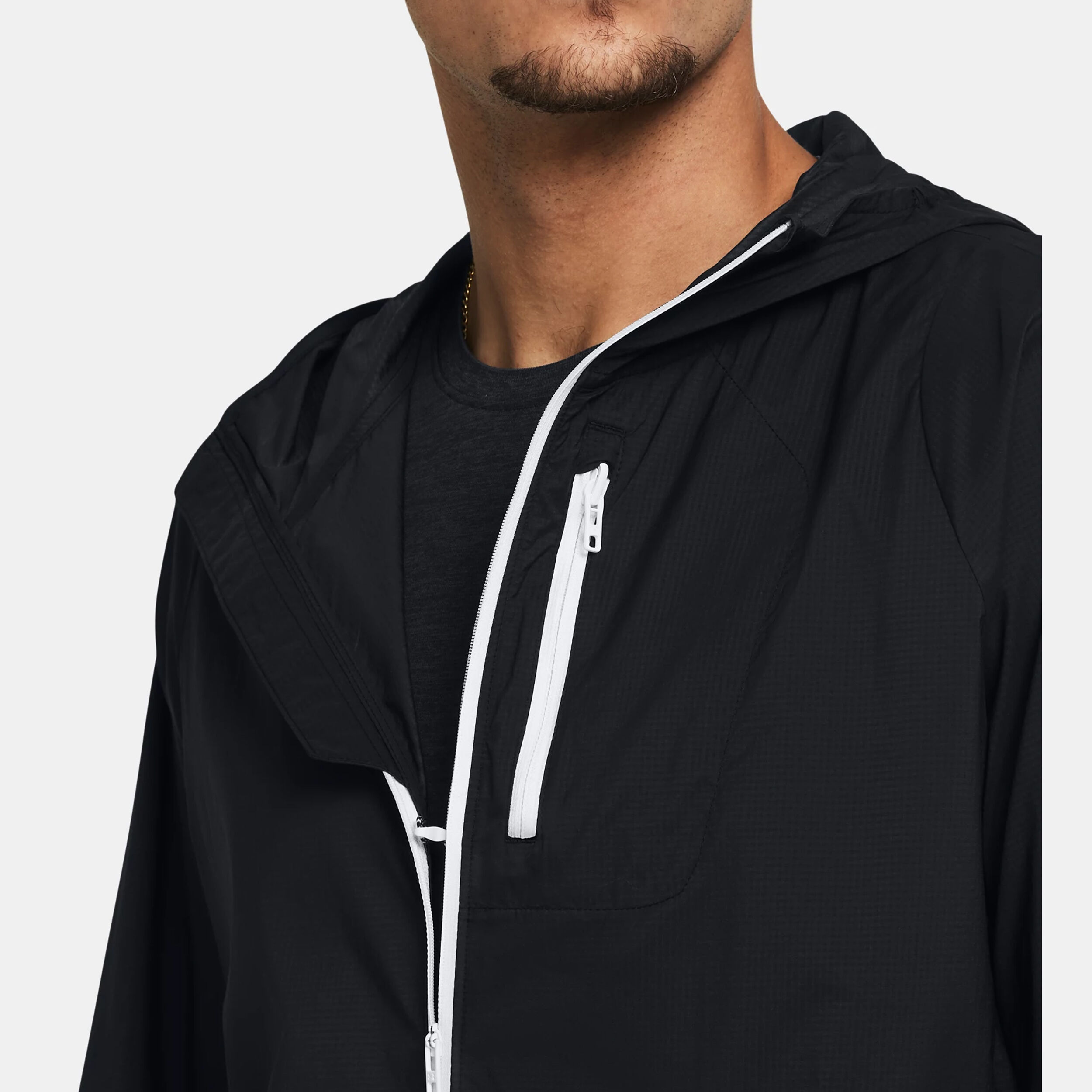 Phantom Windbreaker Laufjacke Herren - Schwarz, Weiß