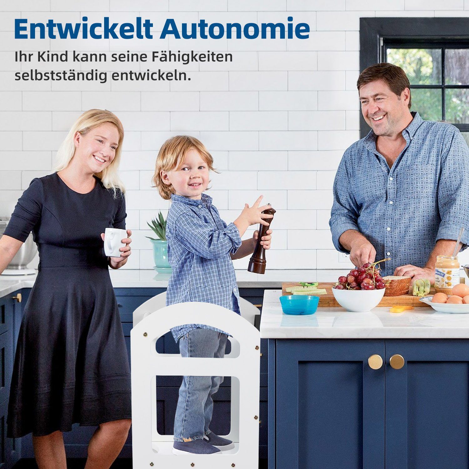 Ezebaby Stehhilfe Lernturm Für Kinder 1+ Tritthocker Lernstuhl Kinderhocker