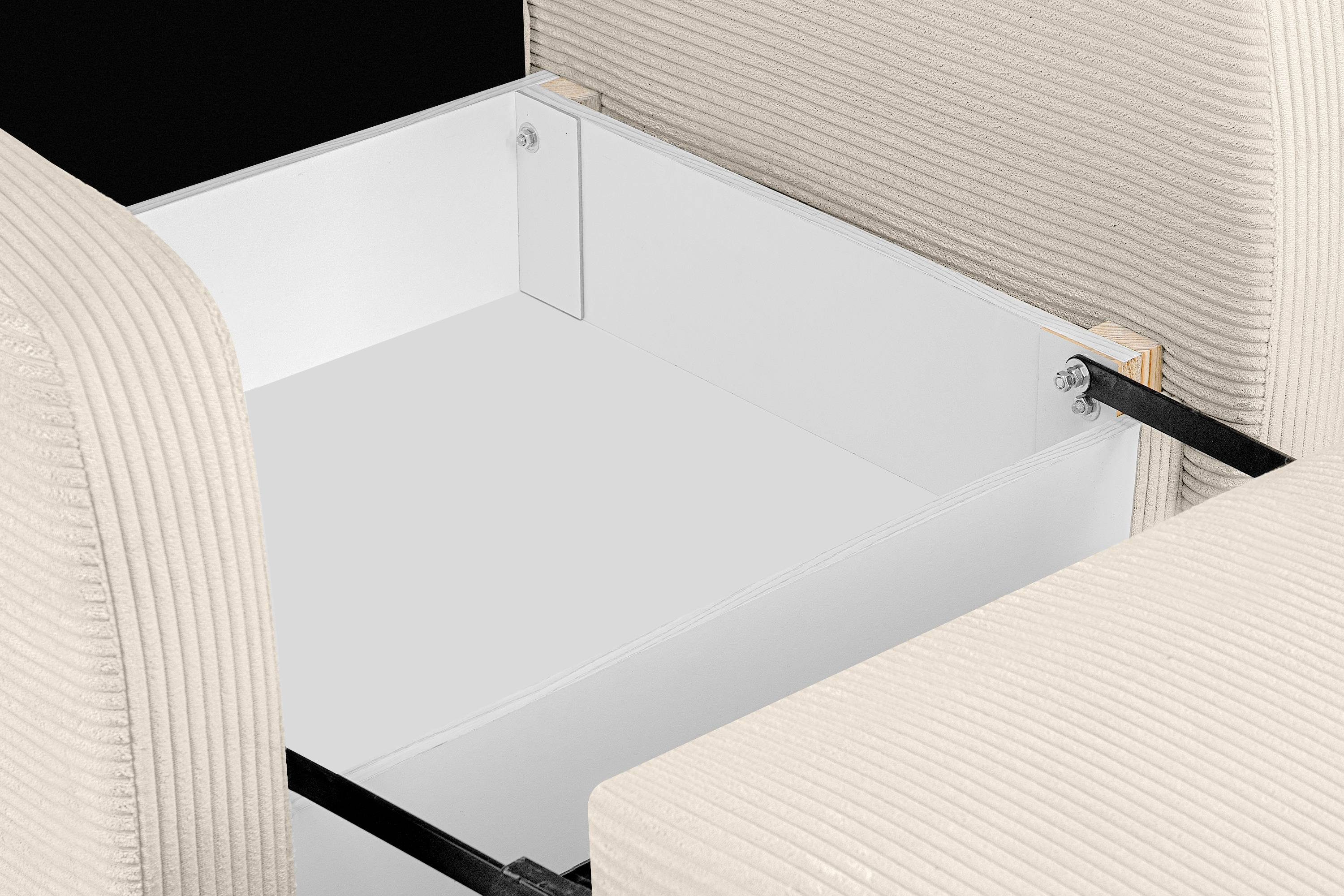 Konsimo Relaxsessel TILUCO Relaxsessel Schlafsessel Kindersofa, hergestellt in der EU, mit Schlaffunktion, mit Bettkasten, Liegesessel