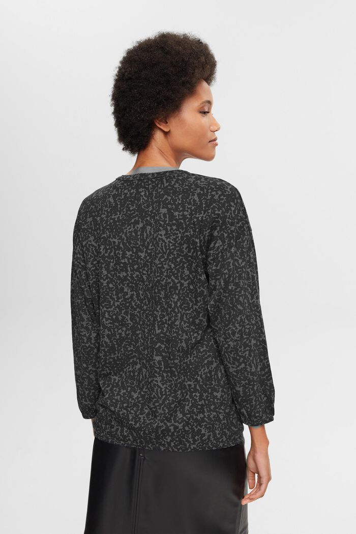 Gemustertes Longsleeve mit Bindedetail