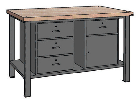 Contimac 770174 WP 106 S/BC Radni stol 1500X700X890