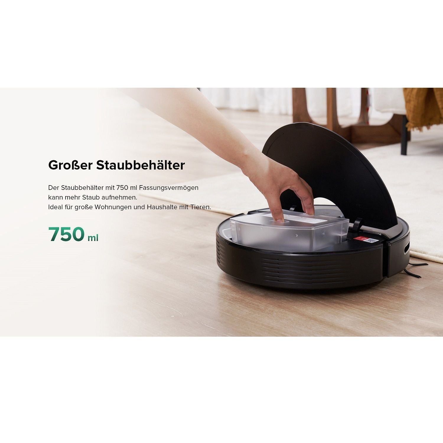 Roborock Akku-Hand-und Stielstaubsauger Q7 Vacuum Cleaner Saug- Wischroboter LiDAR Navigation 2700Pa, 58 W