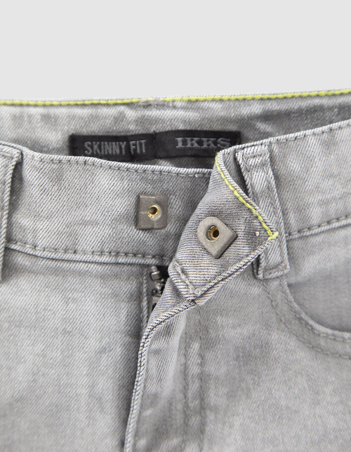 Jean SKINNY gris détails réfléchissants dos garçon