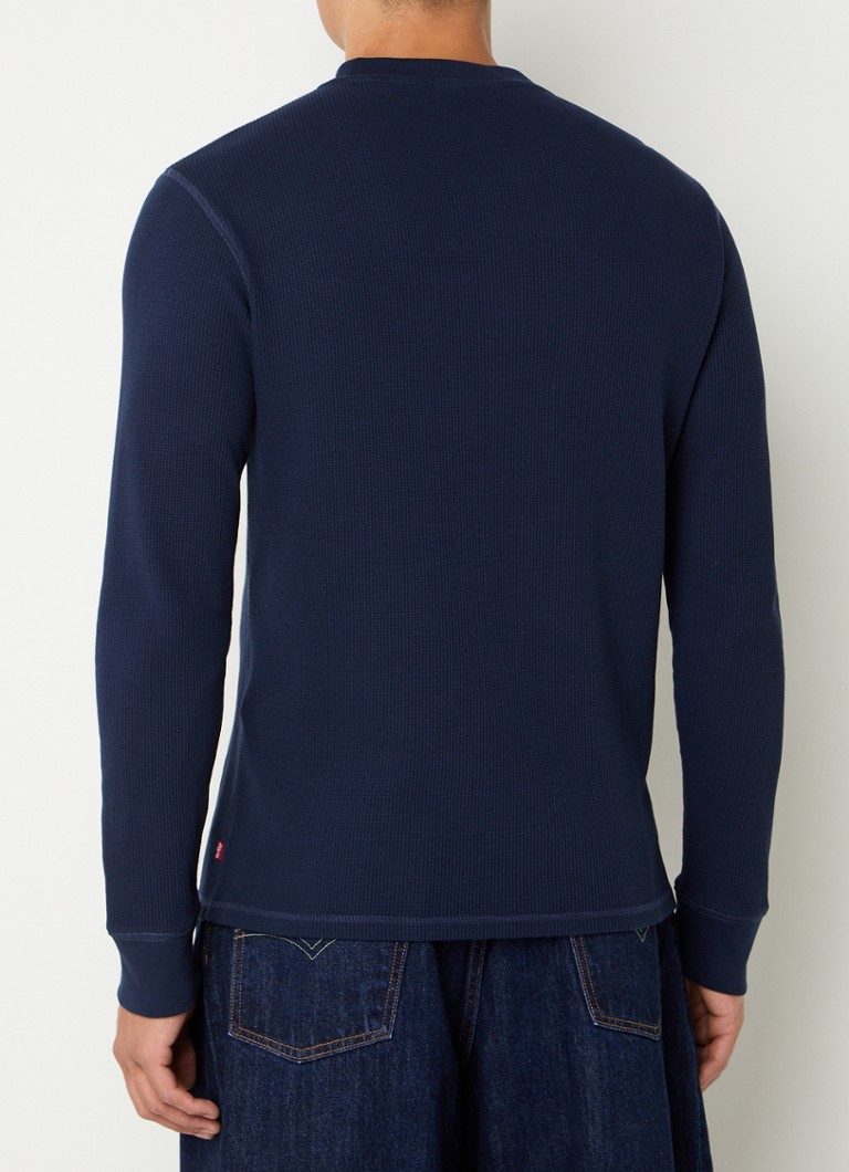 Tricou texturat cu mânecă lungă Levi's Henley