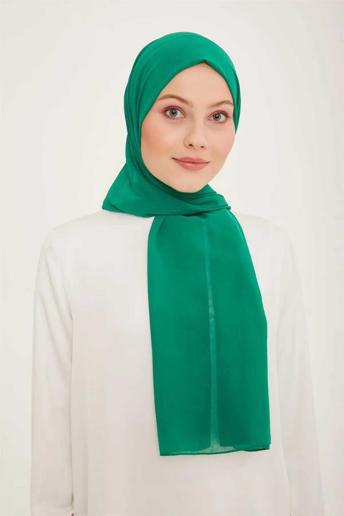 Armine  Trend Crinkle-Chiffon-Schal – Atskrn-39 – Grün