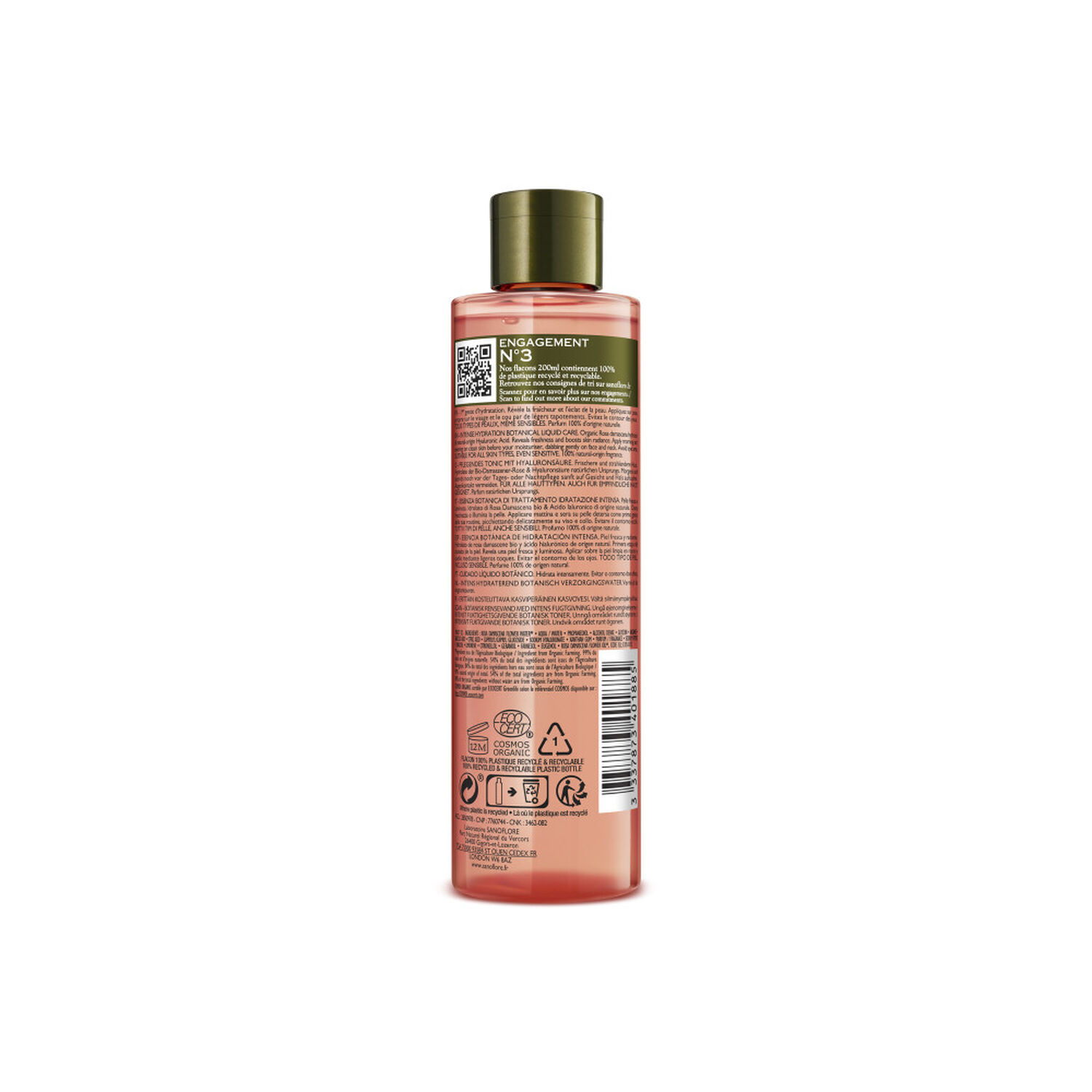 Sanoflore Aqua Rosa Eau de Soin Botanique Hydratation Intense