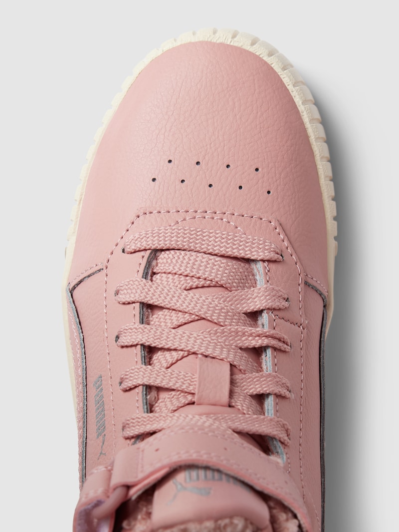 High Top Sneaker aus Leder-Mix Modell 'CARINA' in pink