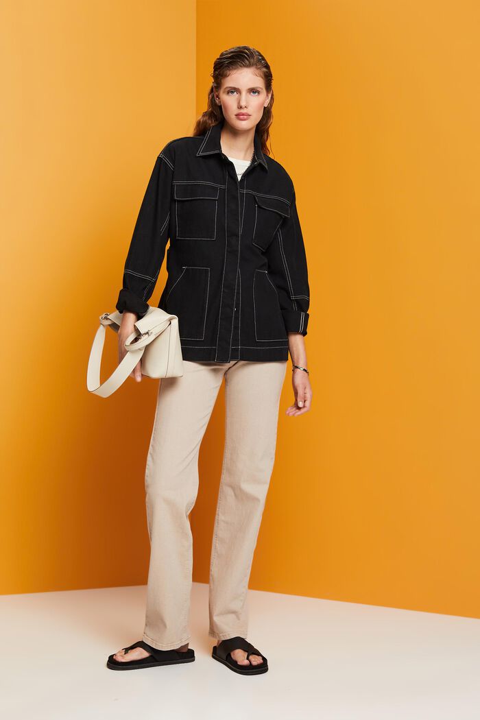 Twilljacke mit Gürtel