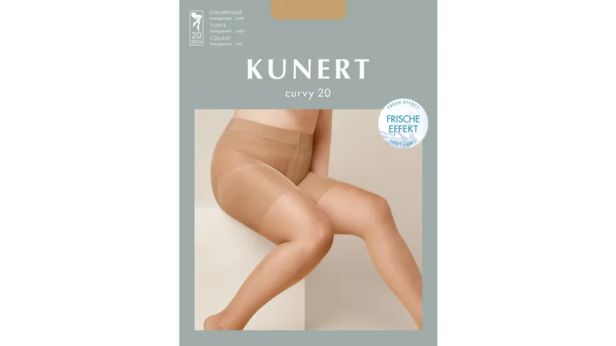 KUNERT Damen Feinstrumpfhose Curvy 20 DEN cashmere