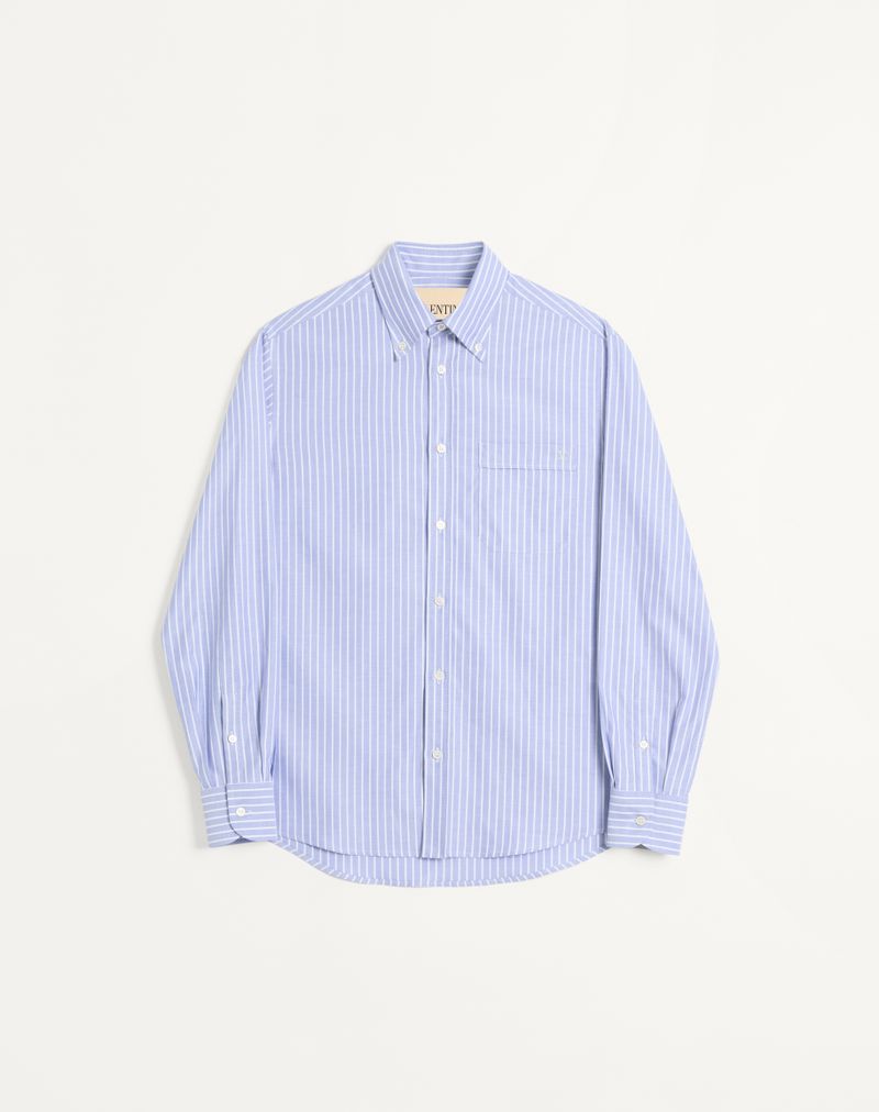 Camisa de algodão com bordado VLogo