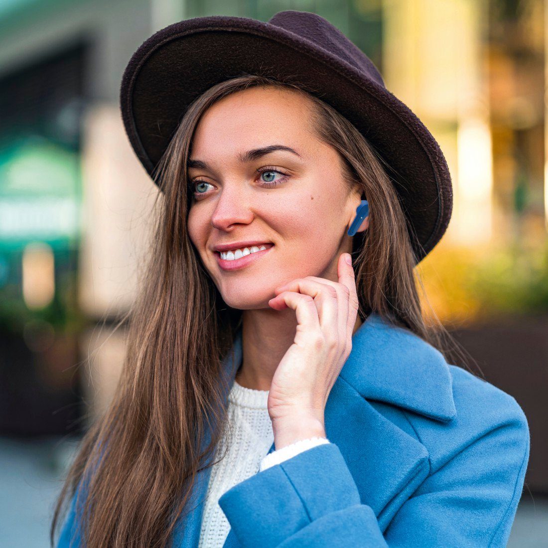 Hama Bluetooth® Kopfhörer True Wireless, Earbuds, Autopairing, Apple Siri Bluetooth-Kopfhörer (Freisprechfunktion, Sprachsteuerung, Google Assistant, Siri, A2DP Bluetooth, AVRCP Bluetooth, HFP, HSP, PBAP, SPP, Google Assistant, Berührungssteuerung, i