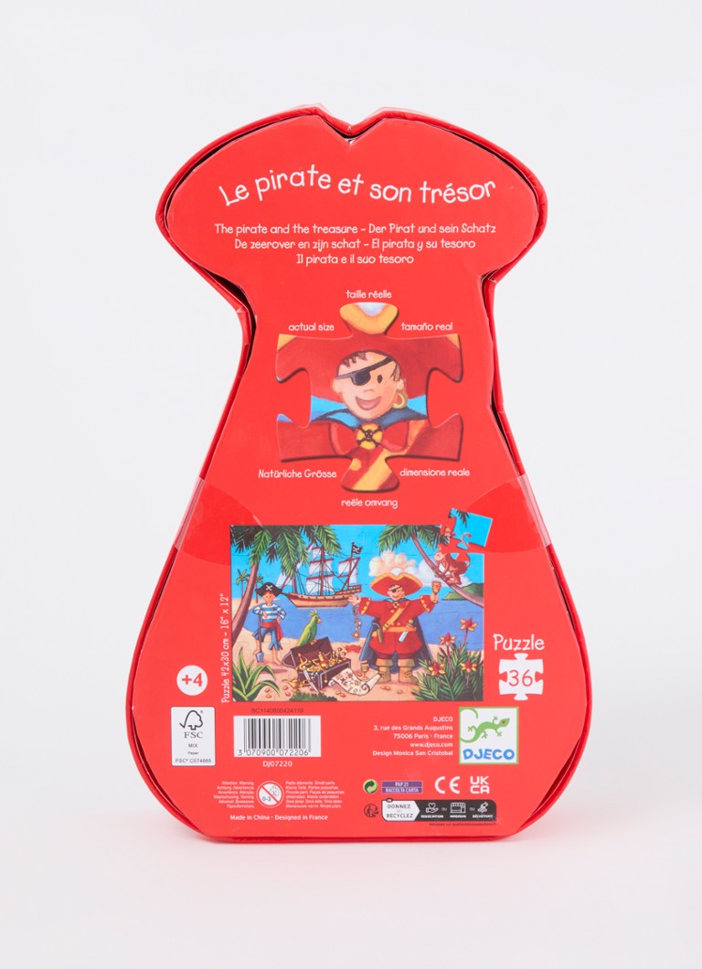 Puzzle Djeco Pirat, 36 de piese