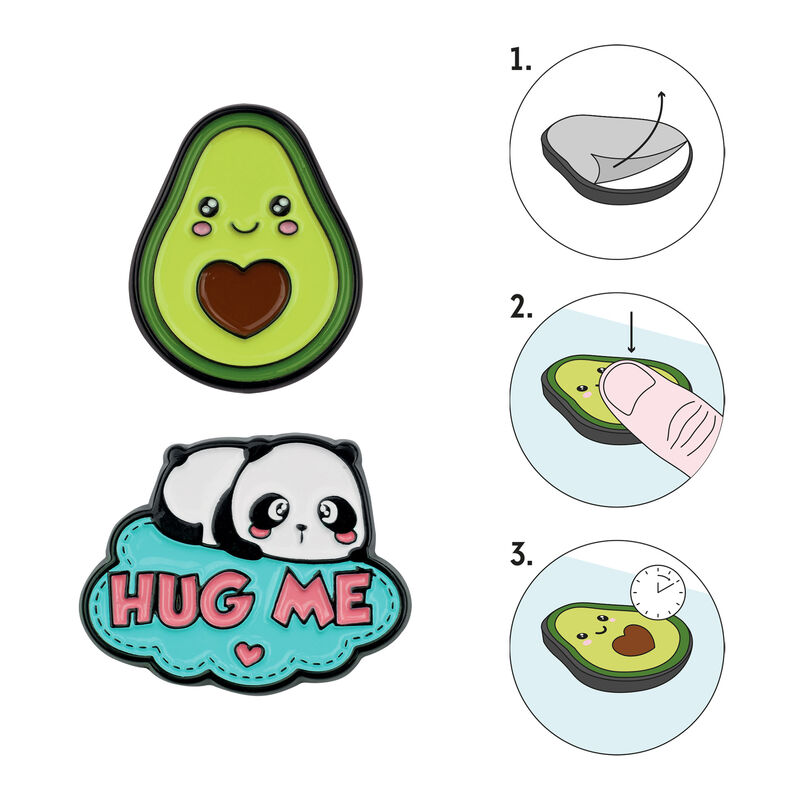 Juego de 2 pinzas metálicas - Cutie