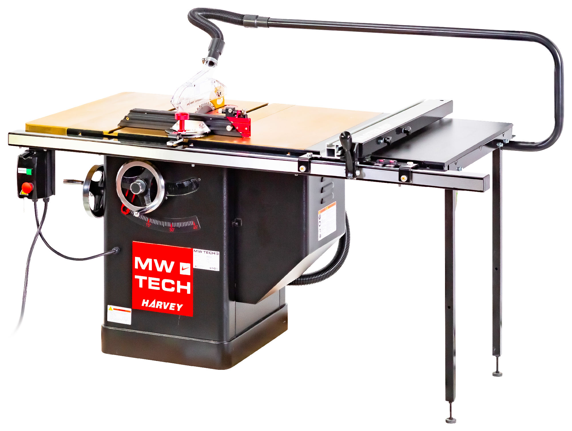 Sega da banco Metal Works 790031723 TZ4T36 TIN 4 kW 400V con ingranaggi a vite senza fine e banco di lavoro TiN