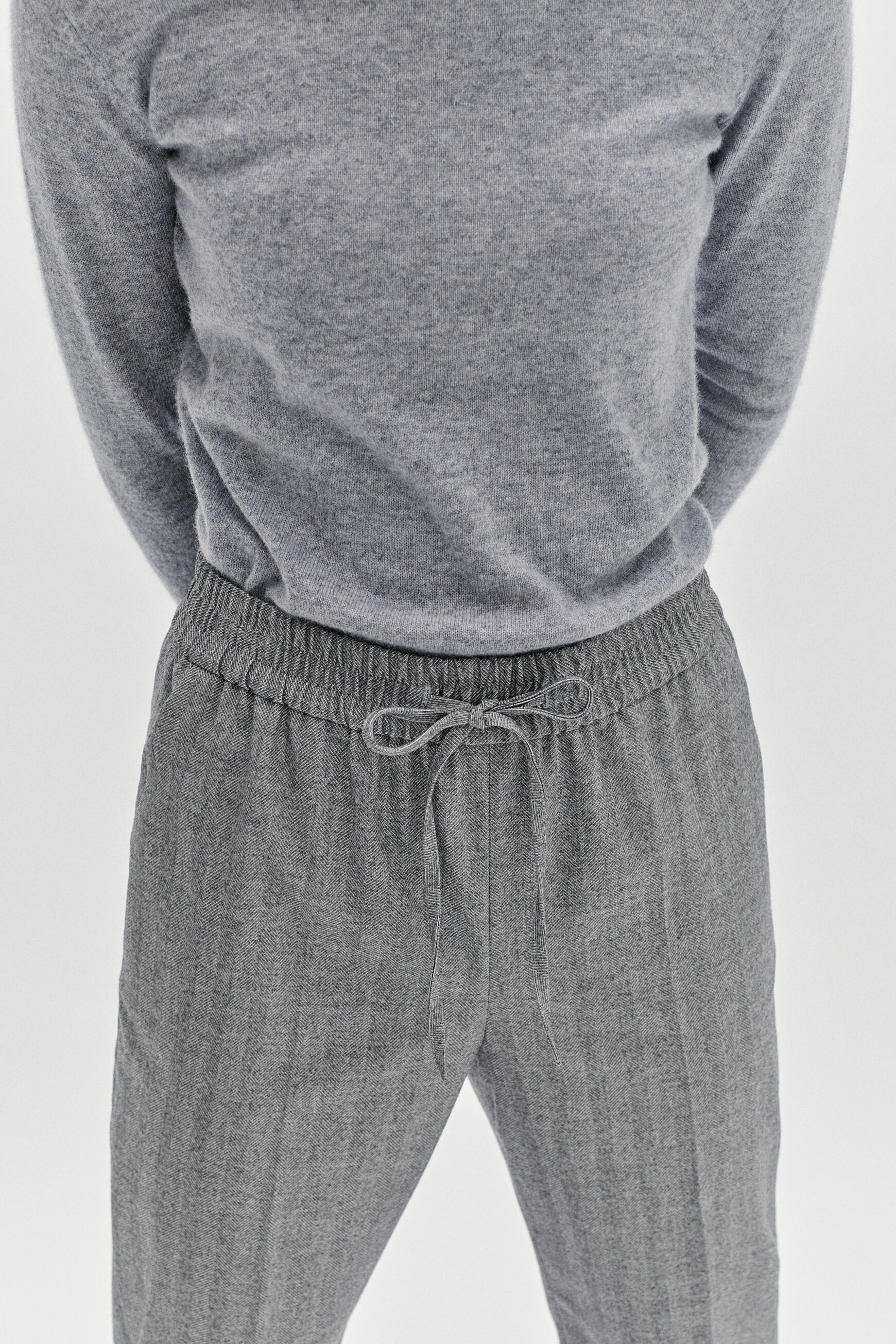 pantalon danny chevrons gris femme
