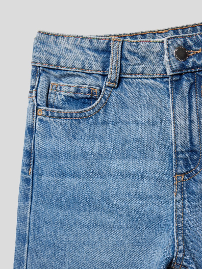 Wide Leg Jeans im 5-Pocket-Design in blau