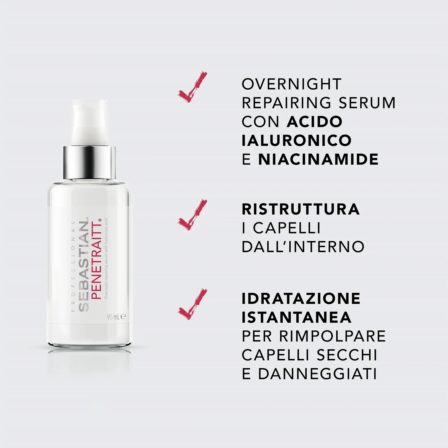 Sérum reparador nocturno Penetraitt para el cuidado del cabello - Sérum capilar
