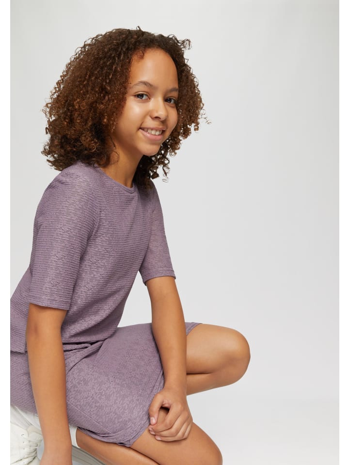 s.Oliver Kleid kurz in Lila günstig kaufen