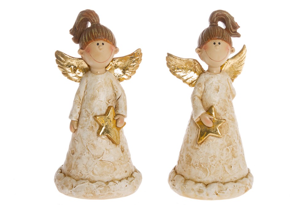 MyFlair My Flair 2er-Set Engel, creme /gold