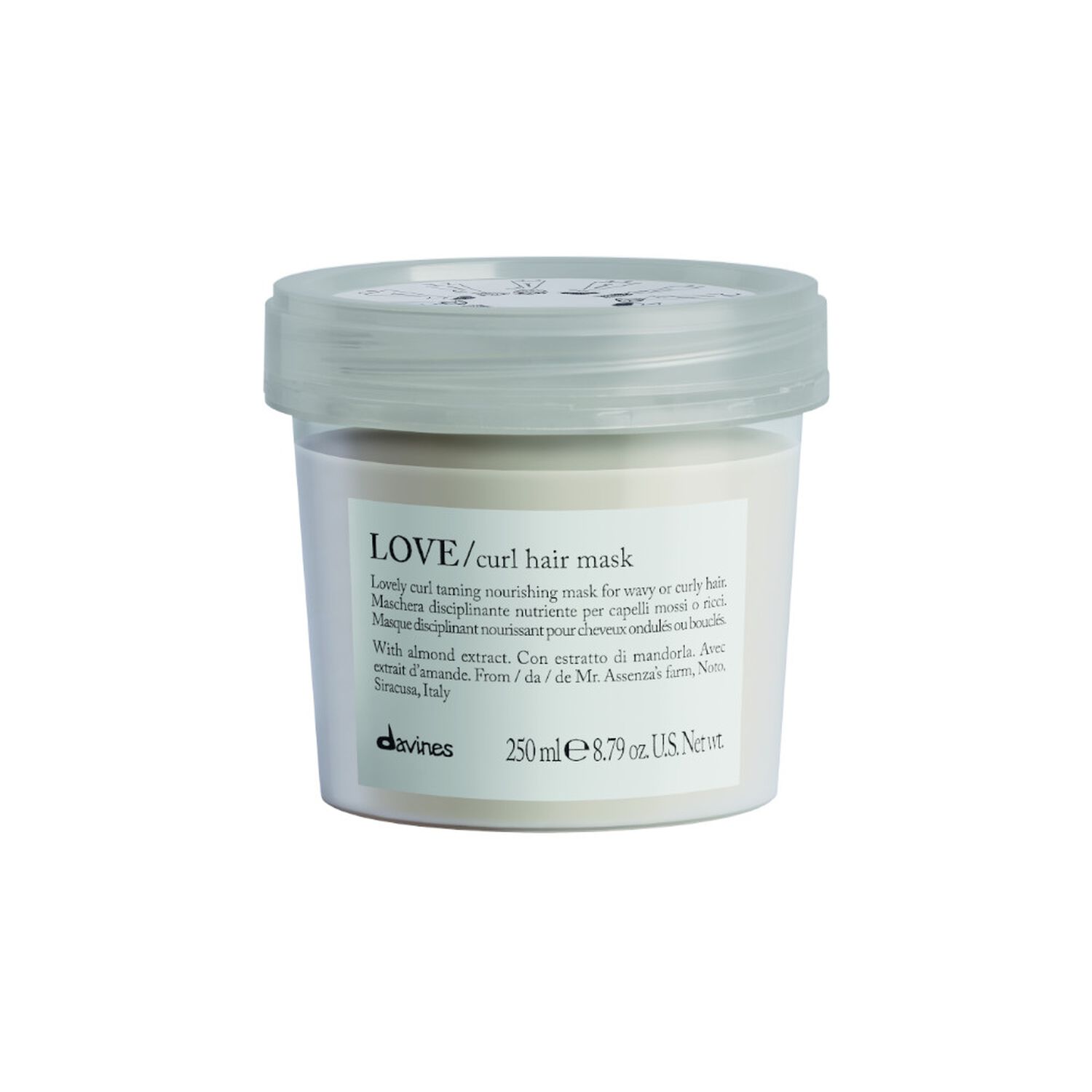 Davines LOVE CURL Hair Mask Masque hydratant - cheveux bouclés et ondulés 250 ml