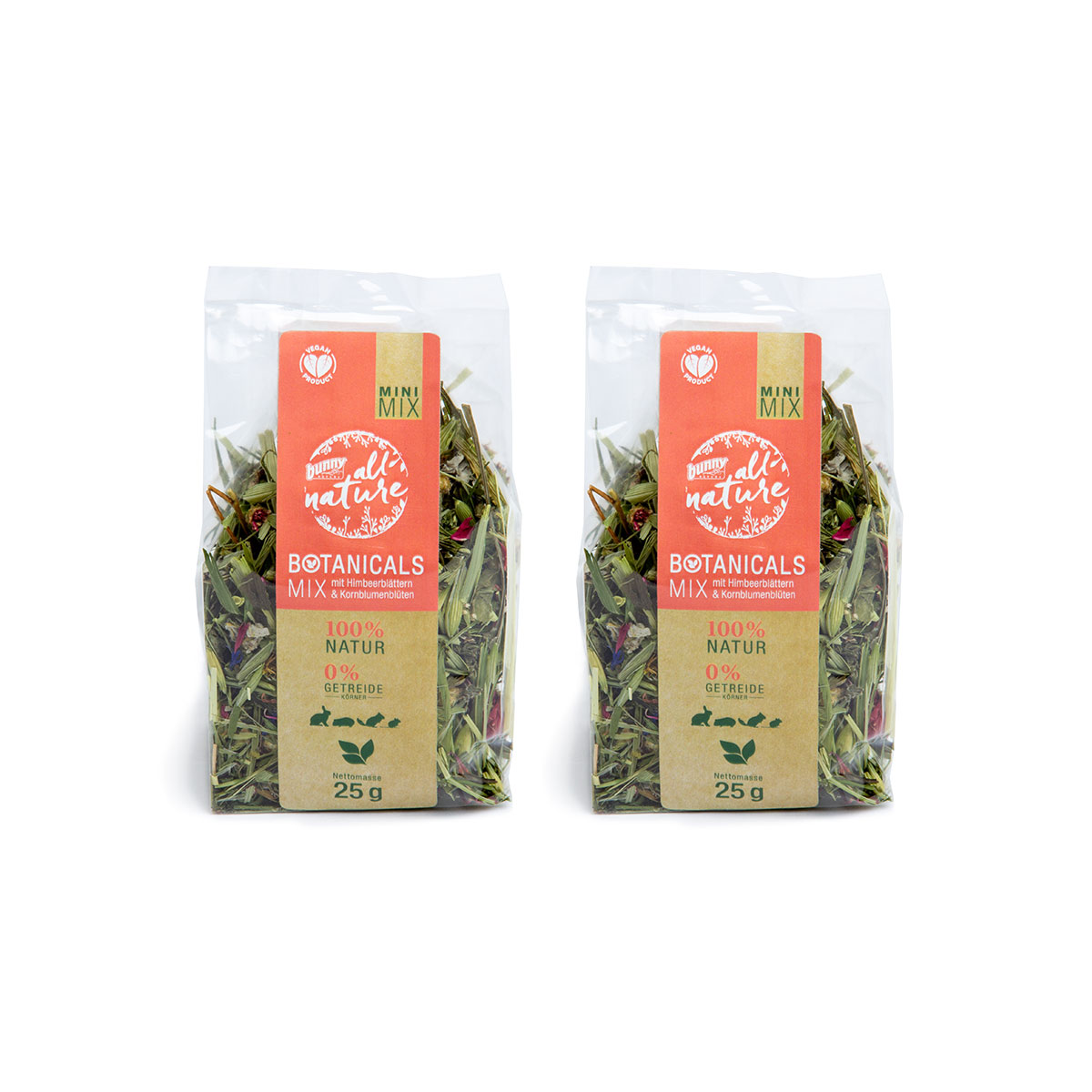 Bunny BOTANICALS MINI MIX - mit Himbeerblättern & Kornblumenblüten