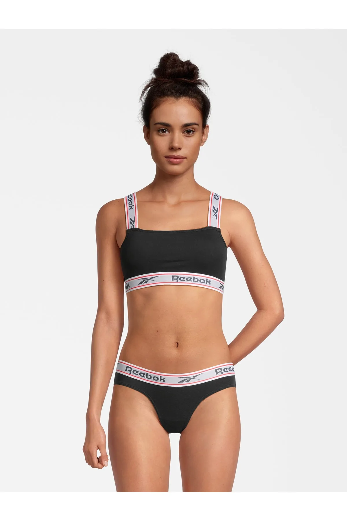 Reebok  Sport-BH - Schwarz - Unifarben
