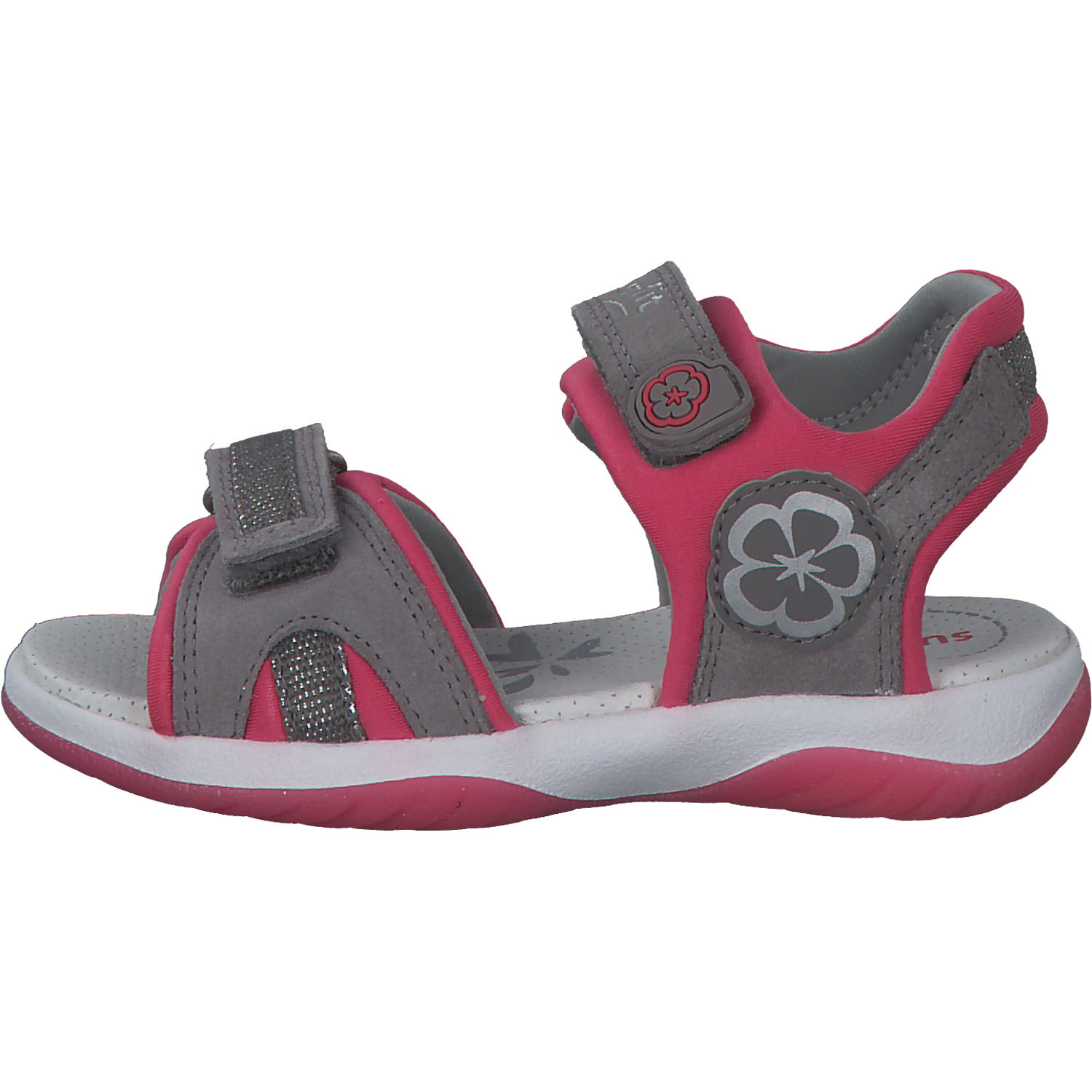Superfit SUNNY 06127, Sandalen (Kinder), Kinder, hellgrau/pink