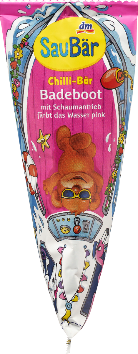 Kinder Badezusatz Chilli-Bär Badeboot pink, 1 St