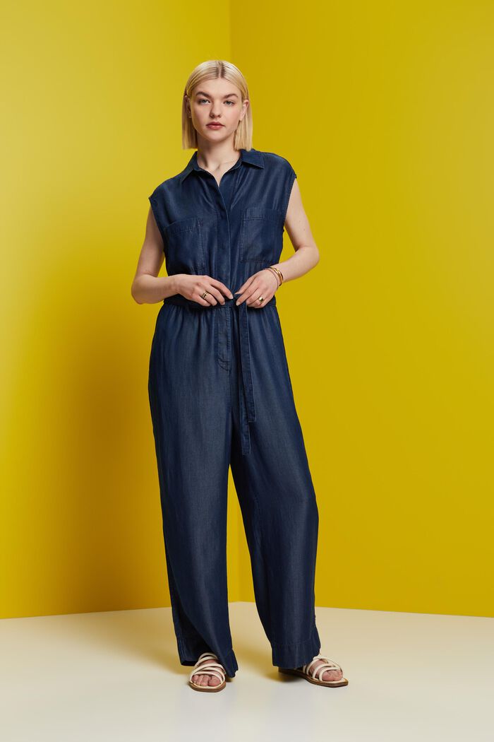 Langer Einteiler in Denim-Optik, TENCEL™