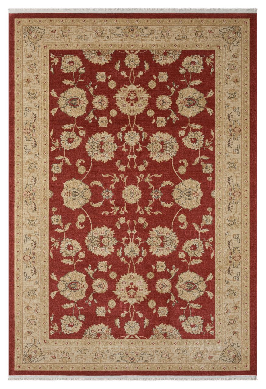 MyFlair Teppich Amy, 160cm x 230cm, Farbe Weinrot, rechteckig, Florhöhe 7,5mm