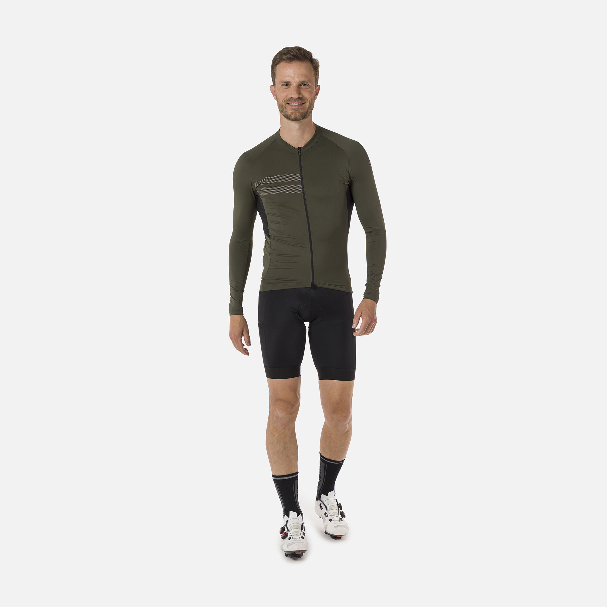 Maillot de vélo de route à manches longues pour homme