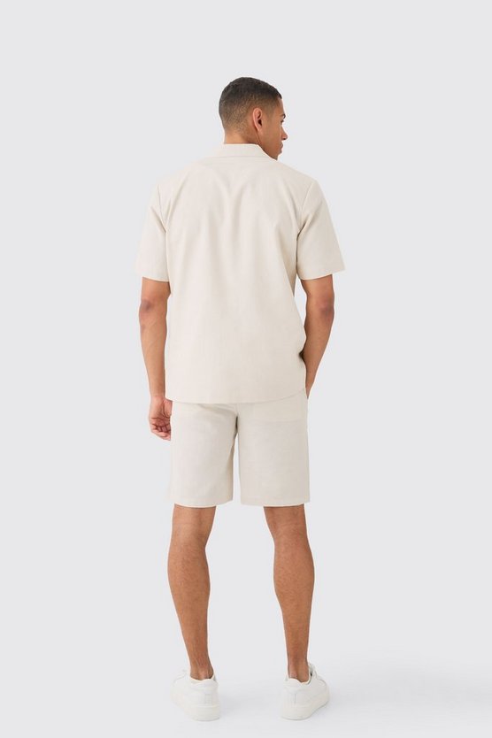 Smarte Leinen-Shorts mit Komfort-Bund