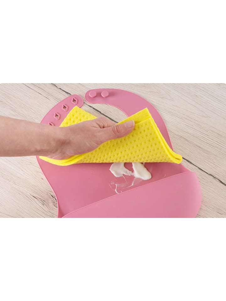 Reer Eat'n Tidy Silikon-Lätzchen in Rosa ab 3 Monate günstig kaufen onesize