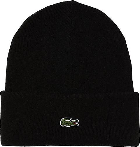 Lacoste Strickmütze WOOL BEANIE mit Wolle
