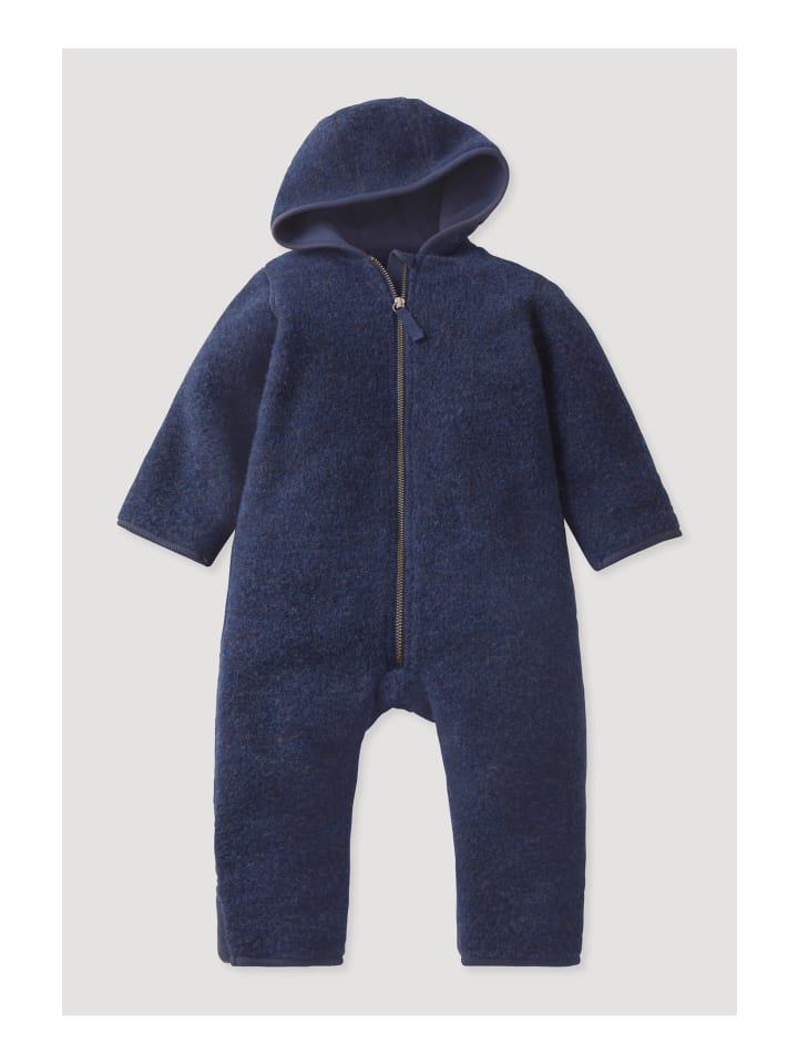 Hessnatur Wollfleece Overall in dunkelblau günstig kaufen