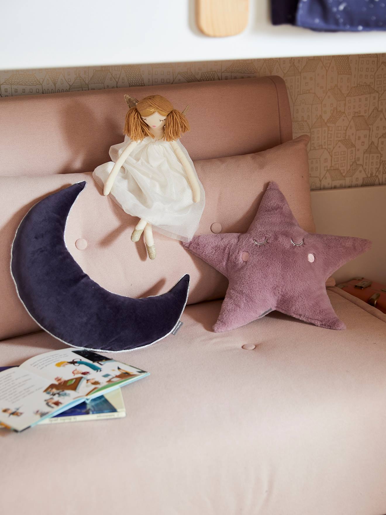 Lot de 2 coussins MISS CONSTELLATION parme
