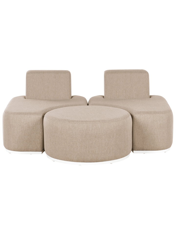 Beliani 3-tlg Lounge Set FABRO in Beige günstig kaufen onesize