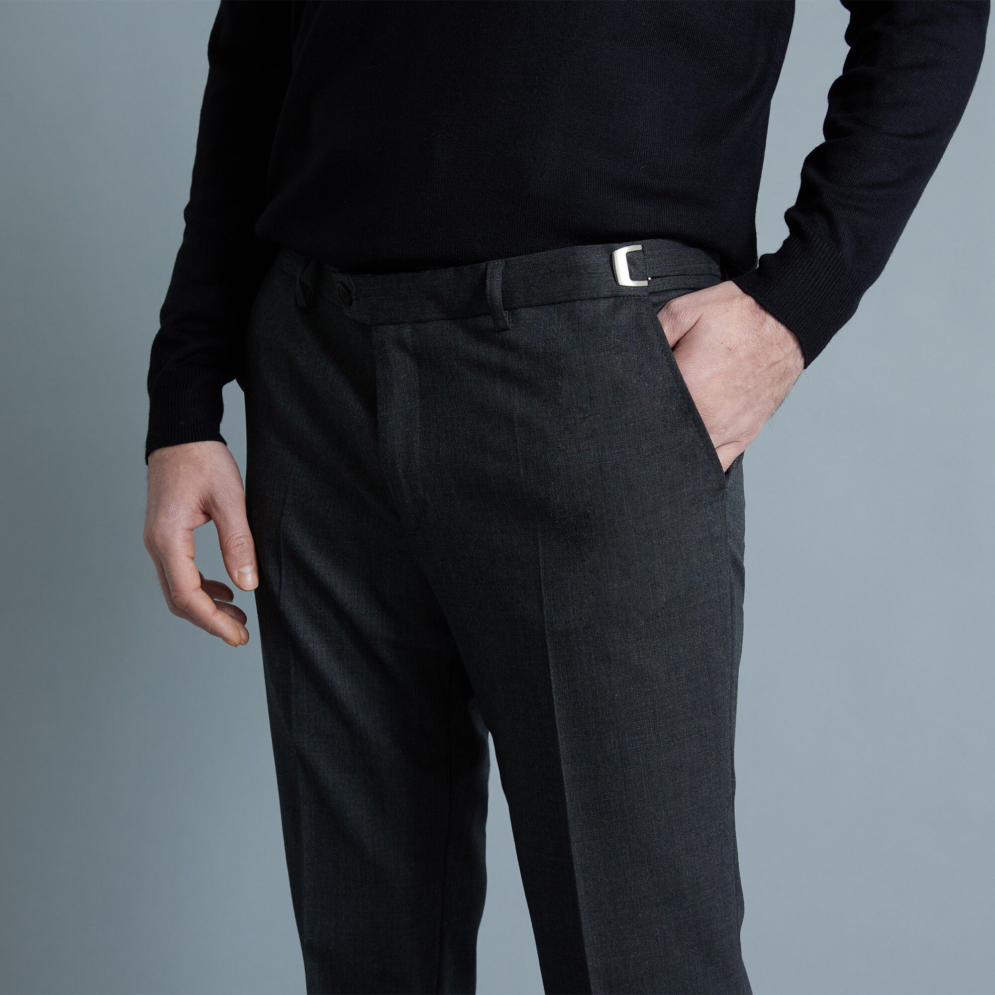 Pantalon taille réglable sans pince