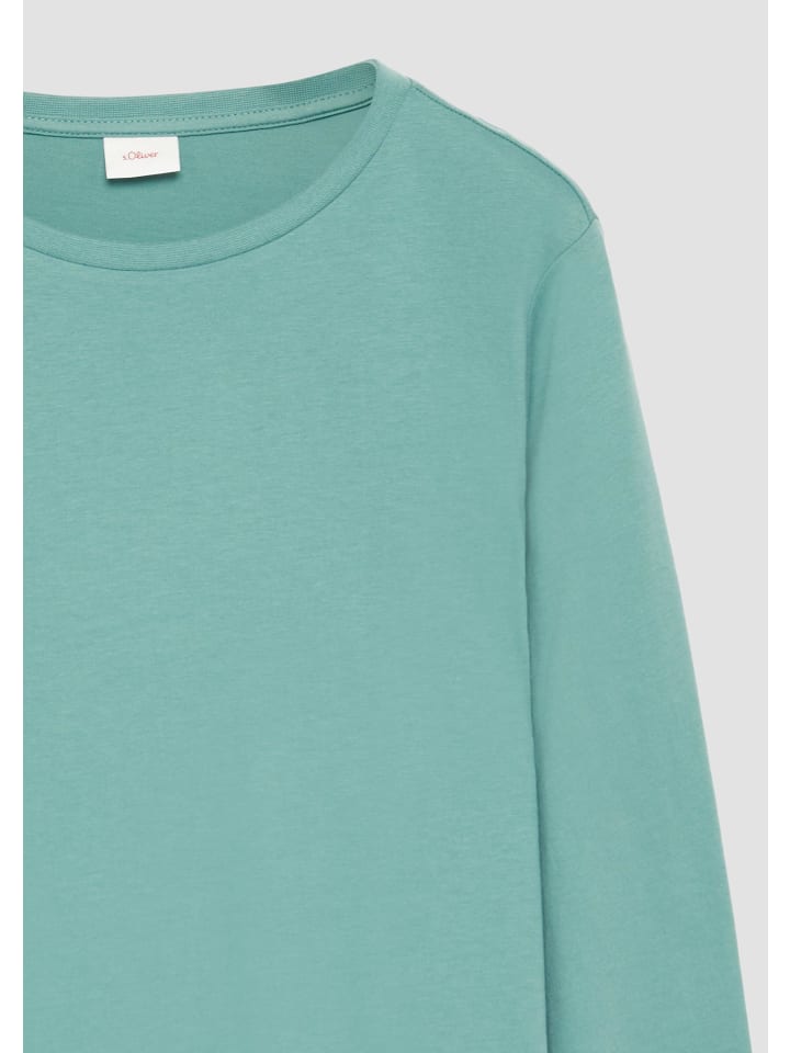 s.Oliver T-Shirt langarm in Petrol günstig kaufen