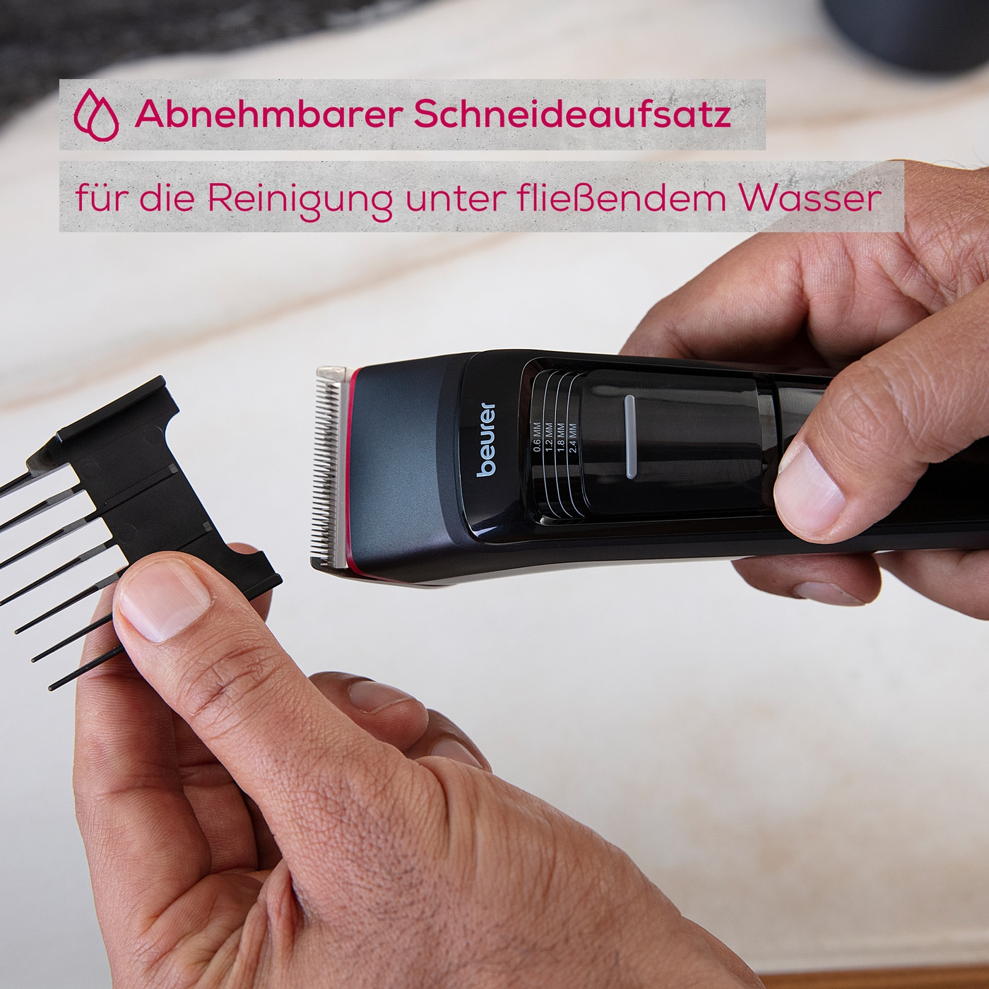 Beurer Haarschneider MN5X-Mit 7 hochwertigen Aufsätzen für schnelles und individuelles Styling