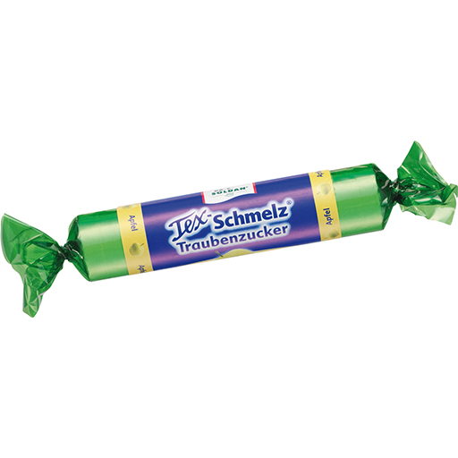 SOLDAN Tex Schmelz Traubenzucker Apfel Rolle  33 g
