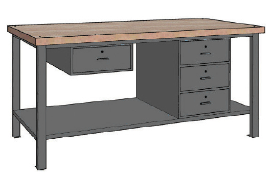 Contimac 770212 WP 107 S/AB Radni sto 2000X700X890