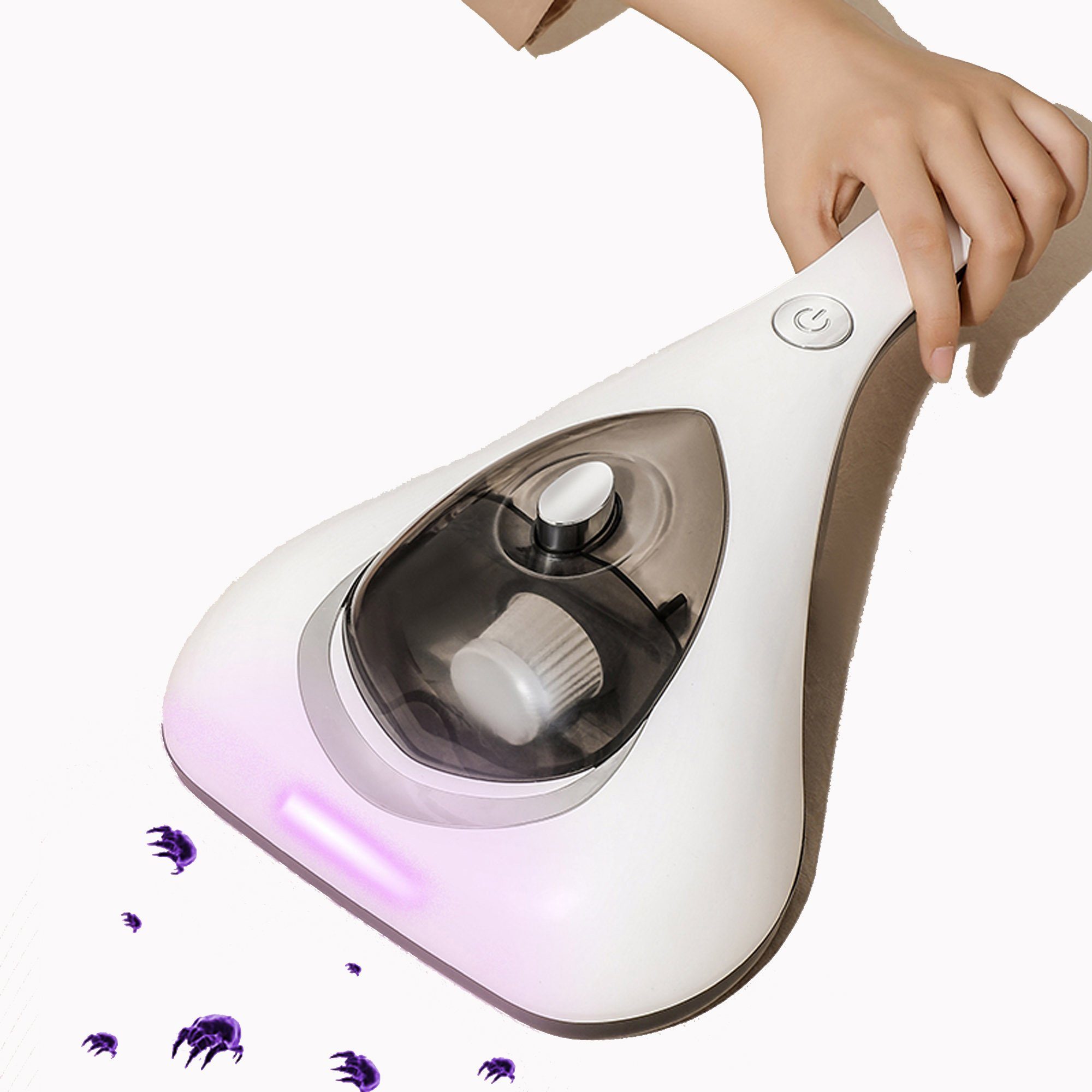 Mutoy Matratzenreinigungsgerät Milben-Handstaubsauger,Milbensauger Milbenstaubsauger, HEPA Filter,entfernt 99,9% Aller Milben,für Matratzen,Betten
