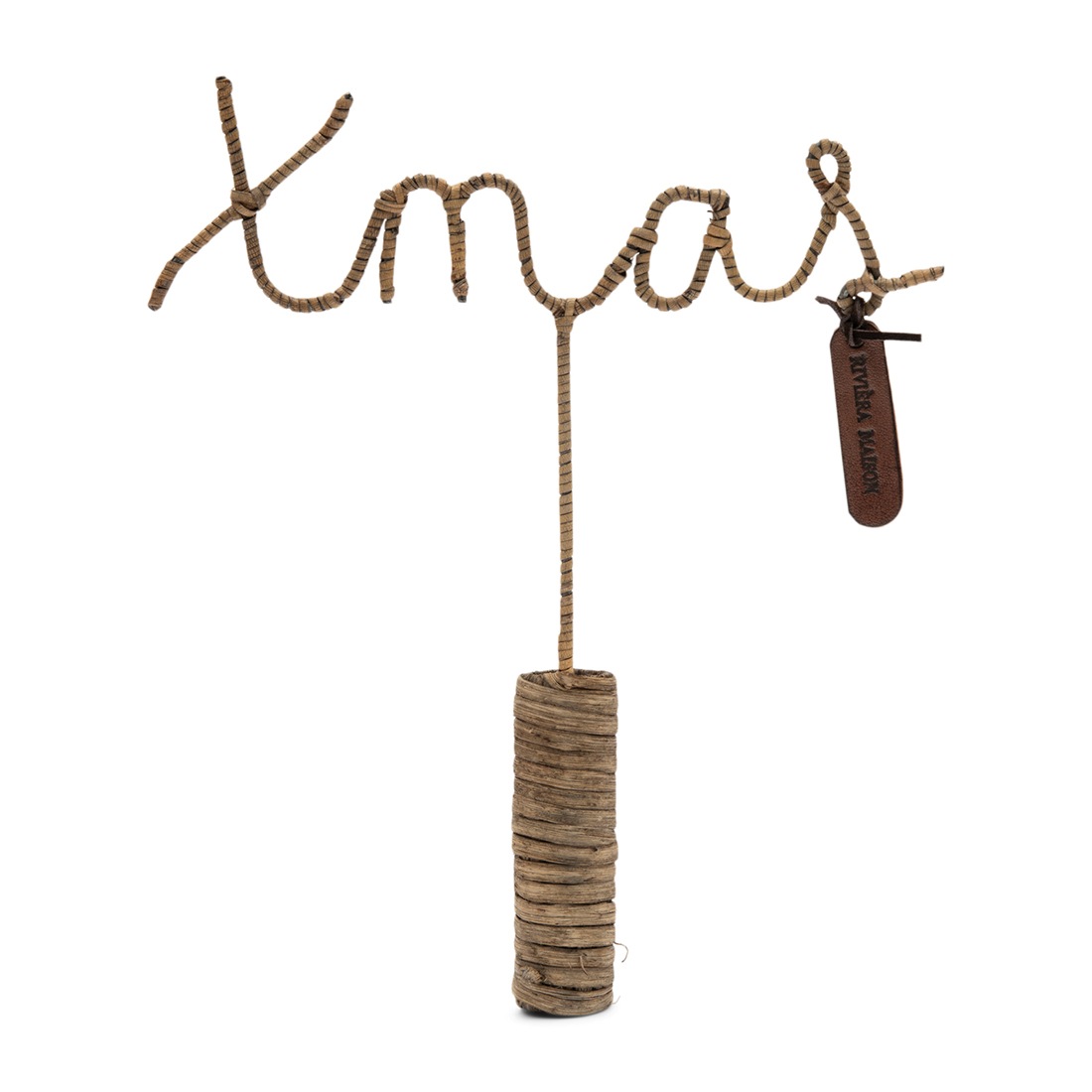 Rustic Rattan Star Tree Christbaumnadel