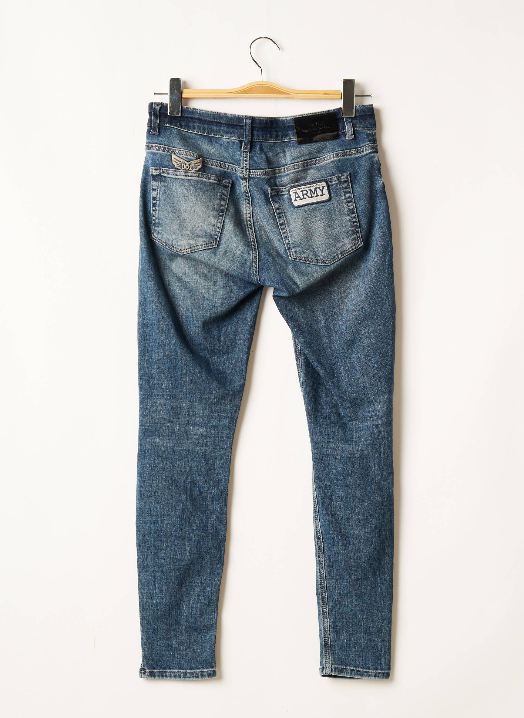 Only Jeans Coupe Slim Femme couleur bleu